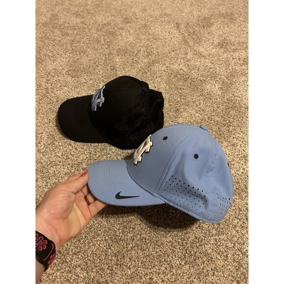 Mens Womens Nike UNC Tarheels Baseball Hat Cap Dri-Fit Carolina Blue OS Legacy91 - Picture 2 of 7